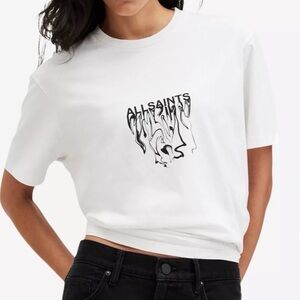 All Saints InkSaints relaxed-fit organic-cotton T-shirt White Size XS